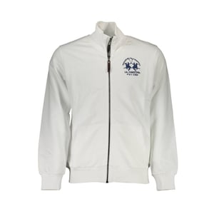 La Martina Witte Katoenen Heren Sweatshirt