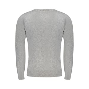 Cavalli Class Grijs Viscose Herenpullover