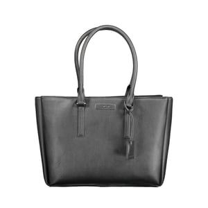Calvin Klein Black Polyuretan Kvinnors Axelväska