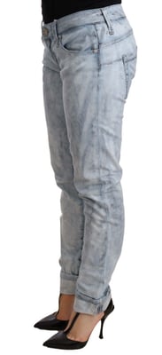 Acht Skinny Syra Tvättade Jeans