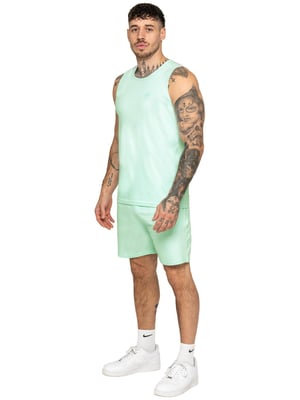 Enzo | Heren gym trainingspak met vest en korte broek