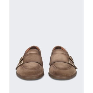 Santoni Heren double-buckle loafer