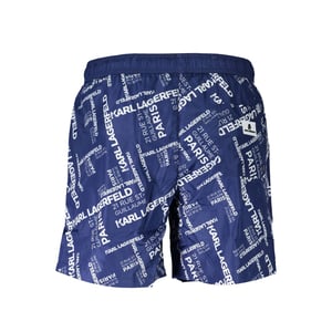 Karl Lagerfeld Blu Polyester Heren Zwem Boxer