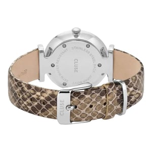 Cluse Beige Leren Dameshorloge