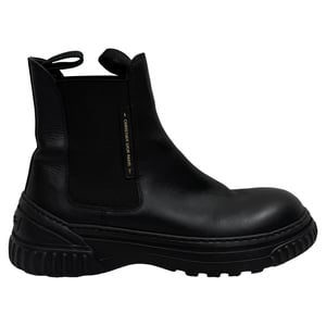Dior D-Racer Chelsea Enkellaarsjes van Zwart Leer