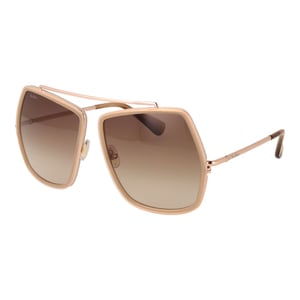 Max Mara Beige Metalen Zonnebril