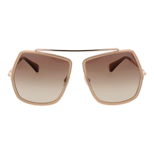 Max Mara Beige Metalen Zonnebril