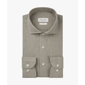 Profuomo Ppxh10017d shirt cutaway sf dark beige
