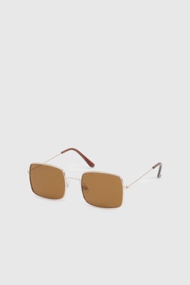 Metal Frame Square Sunglasses