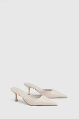Square Toe Court Mules