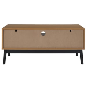 Casa di Elturo Tv-meubel valerio – 110 cm – marron noir – hout & mdf – visgraat front – met