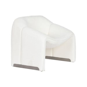 Casa di Elturo Luxe te bouclé design fauteuil lunora – lounge chair – l84 x d64 x h74 cm