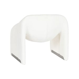 Casa di Elturo Luxe te bouclé design fauteuil lunora – lounge chair – l84 x d64 x h74 cm