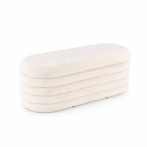 Casa di Elturo Bank poef linea teddy met opbergruimte – l 110 x d 46 x h 40,5 cm