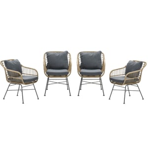 Garden Impressions Margriet tuinstoelen set van 4 natural