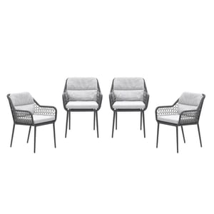 Garden Impressions Toledo tuinstoelen set van 4 donker
