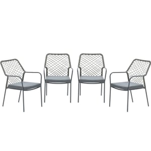 Garden Impressions Dido tuinstoelen set van 4 mos rope