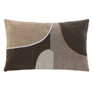 Casa di Elturo Sierkussen lorea katoen 50 x 30 cm bruin & decoratief patchwork -