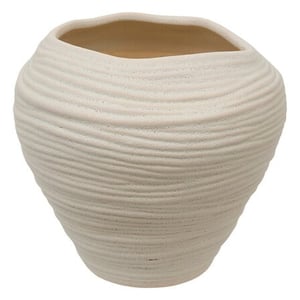 Casa di Elturo Liora keramische vaas zand – Ø 22 x h 20 cm