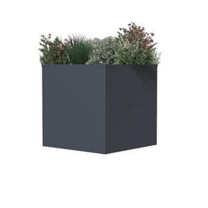 Westmann Talus s metalen plantenbak met bodem 50x50x50 cm -