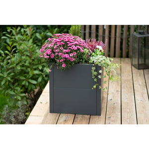 Westmann Talus s metalen plantenbak met bodem 50x50x50 cm -