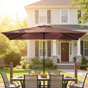 4goodz Parasol 300 x 200 cm kantelbare balkonparasol met draaihendel -