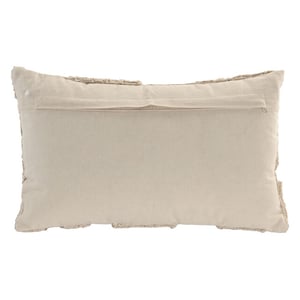 Casa di Elturo Sierkussen serena 30 x 50 cm – naturel kussen met structuur en franjes -
