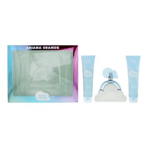 Ariana Grande Cloud Gift Set 100ml EDP Spray + 100ml Souffle + 100ml Shower Gel