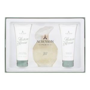 Aubusson Histoire Damour Gift Set: 100ml EDP Spray - Body Lotion 100ml - Shower Gel 100ml