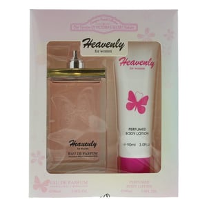 Designer French Collection Heavenly Gift Set 90ml EDP Spray + 90ml Body Lotion