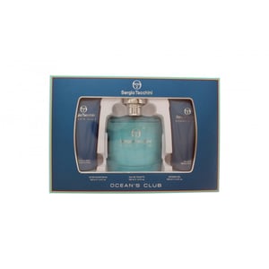 Sergio Tacchini Ocean's Club Gåvoset 100ml EDT + 100ml Duschgel + 100ml Aftershave Balsam