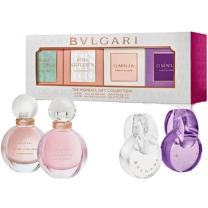 Bulgari Coffret set: Rose Goldea Blossom Delight EDP + & EDT + Crystalline EDT + Omni Amethyste EDT - 4 x 5ml