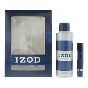 Izod Blue 2 Piece Gift Set: EDT 15ml - Body Spray 200ml