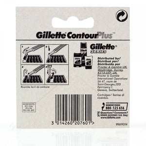 Gillette Contour Plus Rakblad 5-pack - Reservblad