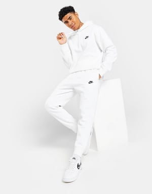 Nike White Club Hooded Fleece Tracksuit