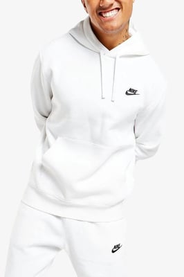 Nike White Club Hooded Fleece Tracksuit