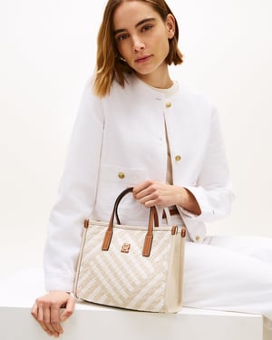 TH City Mini Tote Bag in Ivory