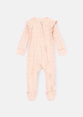 Arabella Leopard Print Onesie With Headband
