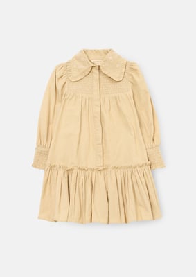 Rafferty Embroidered Collar Cord Dress