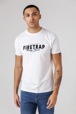 Black 3 Pack Regular Fit Cotton Graphic Crew Neck T-Shirts