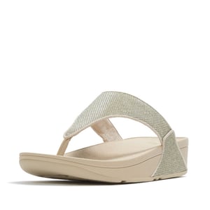FitFlop Lulu shimmerglitz toe-post sandals