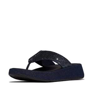 FitFlop F-mode toe post denim and hotfix