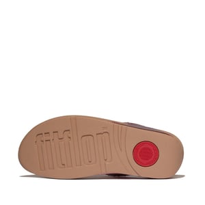 FitFlop Lulu crystal-mix metallic toe-post sandals