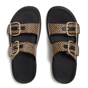 FitFlop Gen-ff buckle graphic-weave two-bar slides