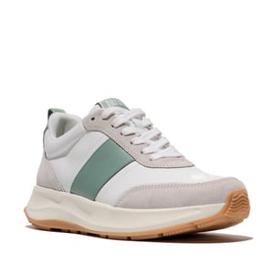 FitFlop F-mode flow sneaker leather & suede mix