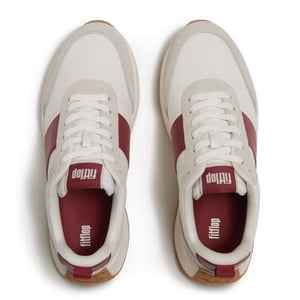 FitFlop F-mode flow sneaker leather & suede mix