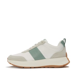 FitFlop F-mode flow sneaker leather & suede mix