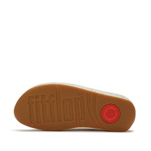 FitFlop Lulu lux graphic-weave leather cross slides