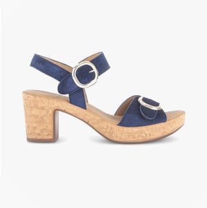 Gabor Fantastica Womens Ankle Strap Sandals Blue