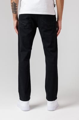 Black Straight Leg Cotton Rich Jeans